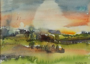 بعد المطر ، 1981 (مرحاض على ورق) بواسطة بريندا برين بوكر